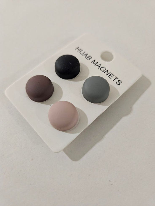 Matte Hijab Magnet Pins - circle